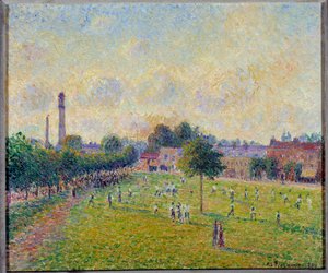 Kilátás Kew zöldjére Londonban 1892 Camille Pissarro (1830-1903) festménye 1892 V. 0,46x0,55 m Lyon, Musee des Beaux Arts alkotó: Camille Jacob Pissarro