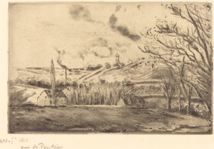 Pontoise látképe Pontoise látképe, 1885. alkotó: Camille Pissarro