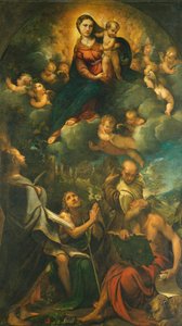 Madonna a dicsőségben, avagy Madonna gyermekkel és szentekkel alkotó: Camillo Boccaccino