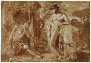 Merkúr és Argus alkotó: Camillo Procaccini
