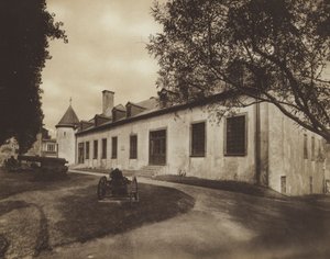 A Chateau De Ramezay, épült 1705-ben (fekete-fehér fotó)