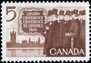 Kanadai bélyeg a londoni konferencián alkotó: Canadian School