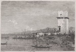 La Torre di Malghera (Malghera tornya), a Vedute sorozatból (Nézetek)