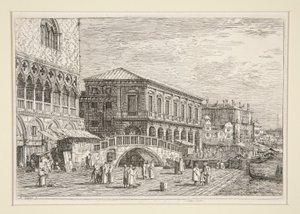 Le Preston, V., (A börtön, Velence]), a Vedute sorozatból (Nézetek)