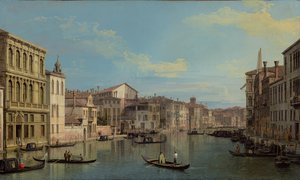 A velencei Canal Grande a Palazzo Flanginitől a Campo San Marcuoláig