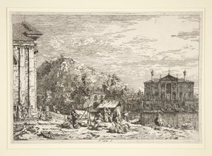 Dolo piaca, a Vedute sorozatból (Nézetek) alkotó: Canaletto (Giovanni Antonio Canal)
