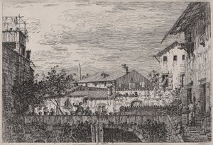 The Terrace, a Vedute sorozatból (Nézetek) alkotó: Canaletto (Giovanni Antonio Canal)