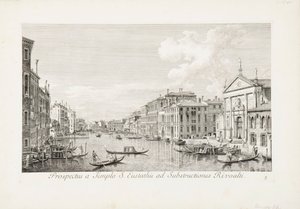 Kilátás San Eustachiótól a Rialtóig alkotó: Canaletto