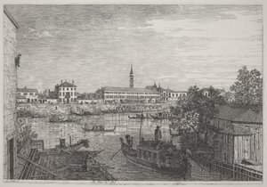 Dolo kapuinál alkotó: Canaletto
