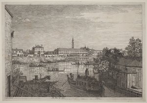 Dolo kapuinál alkotó: Canaletto