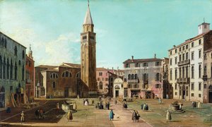 Campo SantAngelo, Velence, 1730-as évek. alkotó: Giovanni Antonio Canal