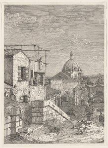 Velence képzeletbeli látképe (bal oldal) alkotó: Canaletto