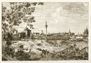 Padova képzeletbeli látképe alkotó: Canaletto