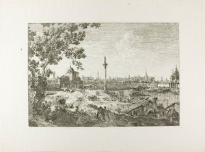 Padova képzeletbeli látképe, a Vedute-ból alkotó: Canaletto