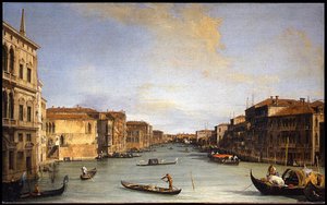 Olaszul:  Canal Grande A Nagy-csatorna látképe alkotó: Canaletto