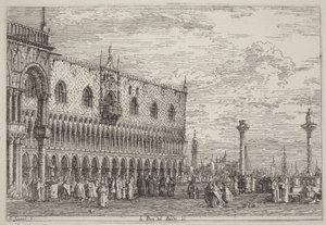 La Piera del Bando. V. alkotó: Canaletto