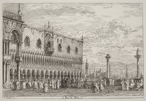La Piera del Bando. V. alkotó: Canaletto