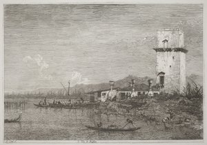 A malgherai torony alkotó: Canaletto