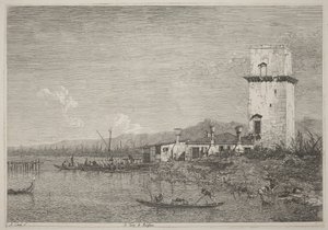 A malgherai torony alkotó: Canaletto