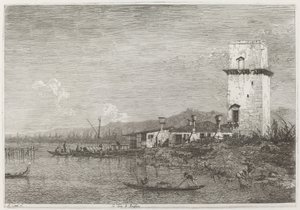 Malghera tornya, kb. 17351746. alkotó: Canaletto