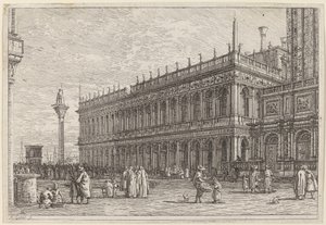 A könyvesbolt. V., 1742-ben vagy előtte. alkotó: Canaletto
