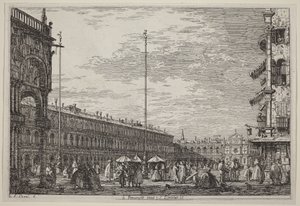 A Procuratie Nuove és San Geminiano, V. alkotó: Canaletto