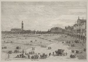 Prato della Valle alkotó: Canaletto