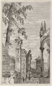 A püspök sírja, c. 17351746. alkotó: Canaletto