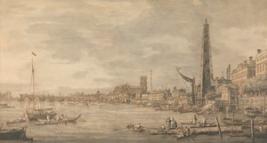 Westminster városa a yorki vízi kapu közeléből alkotó: Canaletto