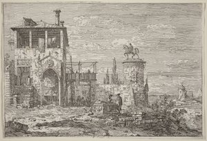 A lovas emlékmű alkotó: Canaletto