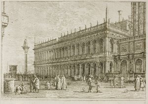 A könyvtár, Vedute alkotó: Canaletto