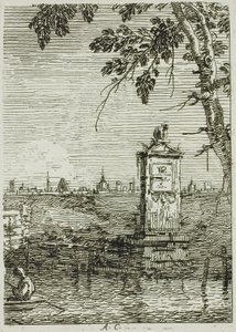 A kis emlékmű, Vedute-ból alkotó: Canaletto