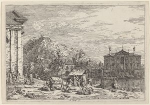 Dolo piaca, c. 17351746. alkotó: Canaletto