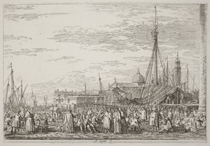 Piac a Molón [balra fent] alkotó: Canaletto