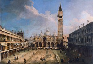 A velencei Piazza San Marco, kb. 1723-1724 alkotó: Giovanni Antonio Canal