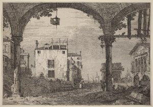 A lámpás portikusz alkotó: Canaletto