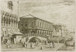 A börtön, Vedute-ból alkotó: Canaletto