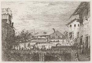 A terasz [jobbra lent], c. 17351746. alkotó: Canaletto