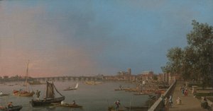 Westminster a Somerset House teraszának közelében alkotó: Canaletto