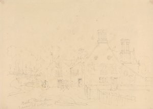 Barton Farm House, East Cowes, Wight-sziget, 1833. május alkotó: Capt. Thomas Hastings