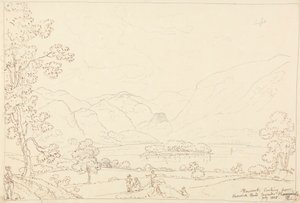 Derwent Borrowdale felé tekintve, 1835. július alkotó: Capt. Thomas Hastings