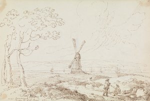Gravesend közelében a High Road felől alkotó: Capt. Thomas Hastings