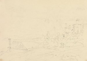 Sandown Bay, Wight-sziget, 1828. augusztus alkotó: Capt. Thomas Hastings