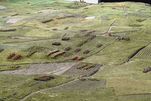 A Waterloo-i csata diorámája, amely az 1815. június 18-án 19.45-kor elhelyezett csapatokat mutatja (vegyes média) (részlet)