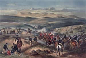 A Gwanga-i csata, a Jóreménység foka, 1846. június 8-án (színes akvatinta)