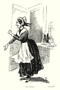 Dickens karakter: Mrs Raddle (litho) alkotó: Captain Edward Henry Handley Read