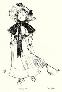 Dickens karakter: Norah Gay (litho) alkotó: Captain Edward Henry Handley Read