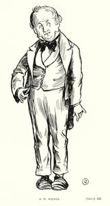 Dickens karakter: R W Wilfer (litho) alkotó: Captain Edward Henry Handley Read