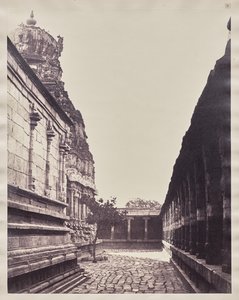 Perumal Temple Vimana a Corner of Courtból, Maduraiból