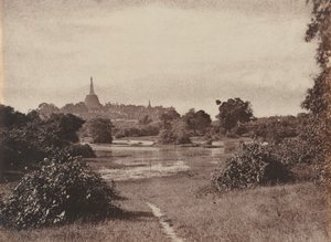 Rangoon. Kilátás a tó mellett, 1855.